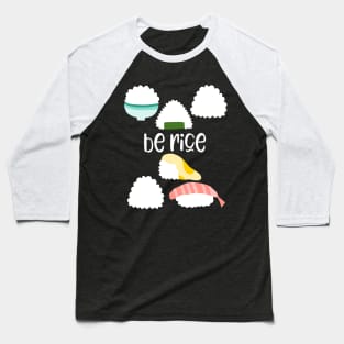 Funny rice ball slogan - funny food lover gift Baseball T-Shirt